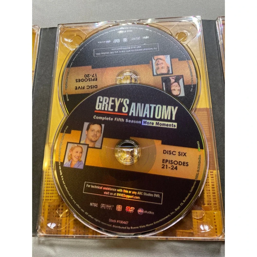 Greys Anatomy Complete Fifth Season More Moments 7-Disc DVD Box Set ABC Studios - Picture 7 of 11